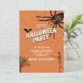 Halloween DC Party Kaart (Staand voorkant)