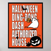 Halloween DDD bevoegd huis Poster (Voorkant)
