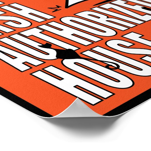 Halloween DDD bevoegd huis Poster (Hoek)