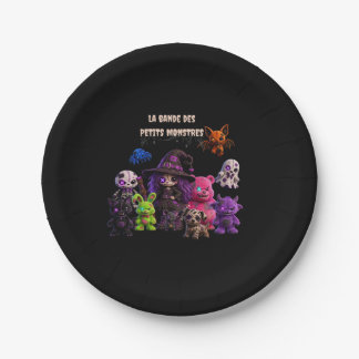Halloween - De Bende van Kleine Monsters Papieren Bordje