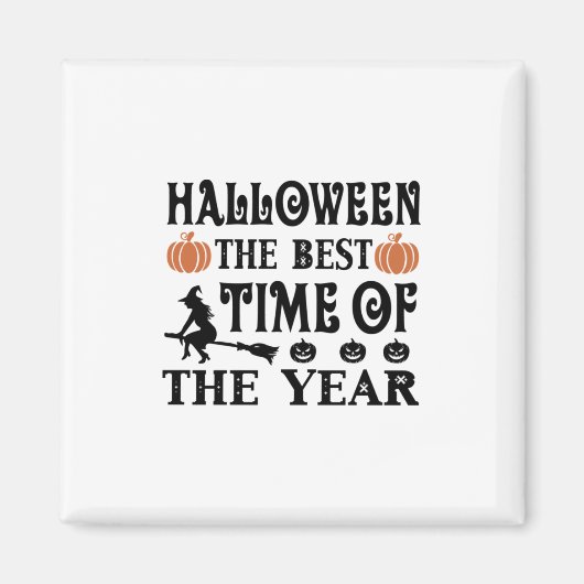 Halloween de beste tijd van de jaardag magneet (Voorkant)