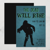 Halloween de doden zal opstaan zombie monster kaart (Voorkant / Achterkant)