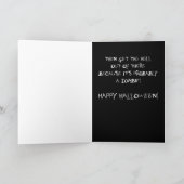 Halloween de "Doodskist van de Zombie " Kaart (Binnen)