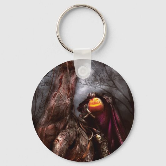 Halloween - de headless Horseman Sleutelhanger (Voorkant)
