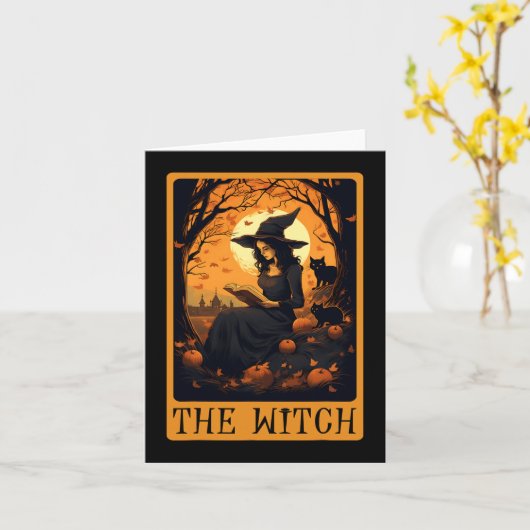  Halloween De Heks Tarot Kaart Lezing Fal (Gele Bloem)