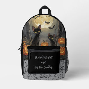 Halloween,De Heksencat en Zijn Boe Boezemvrienden Bedrukte Rugzak