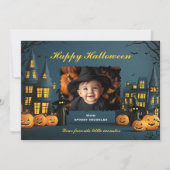 Halloween De Kleinste Tovenaar Kaart (Voorkant)