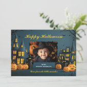 Halloween De Kleinste Tovenaar Kaart (Staand voorkant)