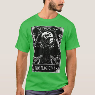 Halloween de Magicien Tarot Scary Black Cat Witch T-shirt