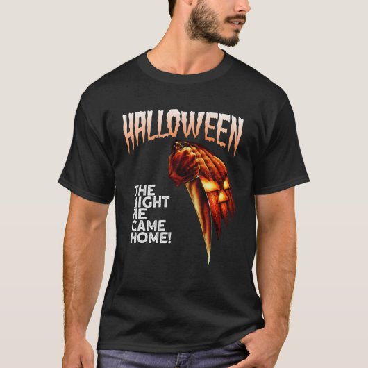 Halloween de nacht dat hij thuis T-shirt werd voor (Voorkant)