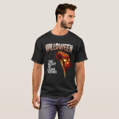 Halloween de nacht dat hij thuis T-shirt werd voor (Voorkant volledig)