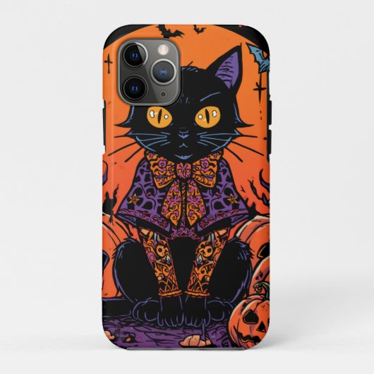 Halloween,De Pompelmoespatch Prowler,Zwarte Kat Case-Mate iPhone Case (Achterkant)