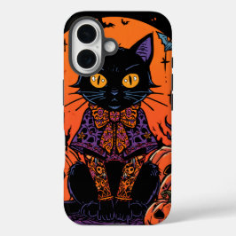 Halloween, De Pompoenenveld Prowler,Zwarte Kat iPhone 16 Hoesje