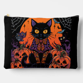 Halloween,De Pompoenveld Plaaggeest ,Zwarte Kat Etui