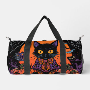 Halloween,De Pompoenveld Plaaggeest ,Zwarte Kat Plunjezak