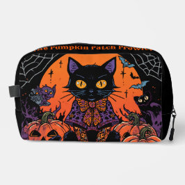 Halloween,De Pompoenveld Plaaggeest ,Zwarte Kat Toilettasje
