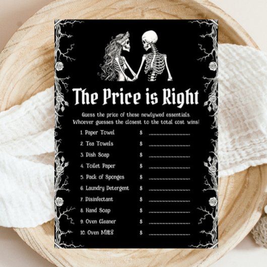 Halloween De prijs is het juiste Vrijgezellenfeest Kaart