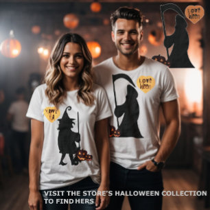 Halloween De Reaper Spookachtig In Liefde T-shirt