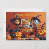 Halloween: de spookachtige Snap-O-Lantern Kaart (Voorkant)