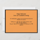 Halloween: de spookachtige Snap-O-Lantern Kaart (Achterkant)