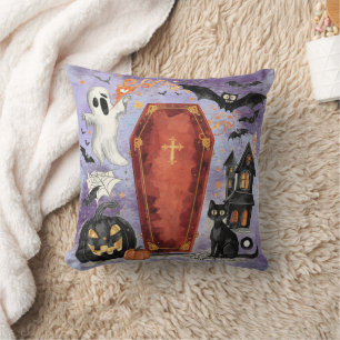 Halloween, De Spookachtige Verzegelde Kist Kussen