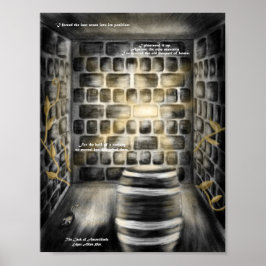 Halloween De Wijnvat van Amontillado Kunstprint Poster