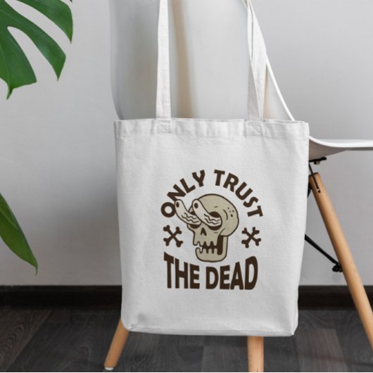 Halloween Dead Zombie Skull Canvas tas