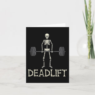 Halloween Deadlift Skelet Gym Workout Kostuum Me Kaart