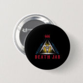 Halloween Death Jab Mad Scientist Evil Genius Ronde Button 5,7 Cm (Voorkant /achterkant)