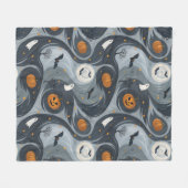 Halloween Death Night Fleece Deken (Voorkant (Horizontaal))