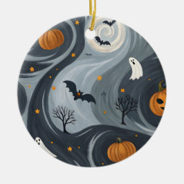 Halloween Death Night Keramisch Ornament