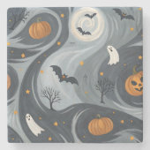 Halloween Death Night Stenen Onderzetter (Voorkant)