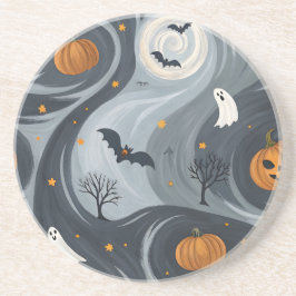 Halloween Death Night Zandsteen Onderzetter