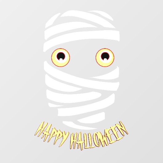 Halloween Decals Gepersonaliseerd Mummy Window Dec (Vel)