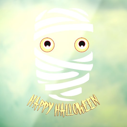 Halloween Decals Gepersonaliseerd Mummy Window Dec (Vel 3)