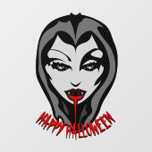 Halloween Decals Gepersonaliseerd Vampier Venster  (Vel)