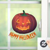 Halloween Decals Personalized Pumpkin Window Decal (Huis)