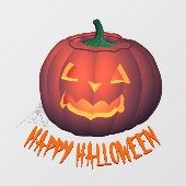 Halloween Decals Personalized Pumpkin Window Decal (Vel)