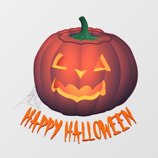 Halloween Decals Personalized Pumpkin Window Decal (Vel)