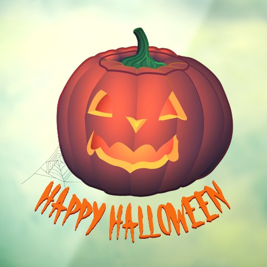 Halloween Decals Personalized Pumpkin Window Decal (Vel 3)