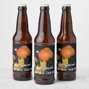 Halloween decor bier etiket