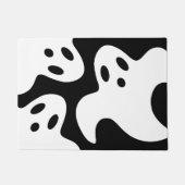 Halloween Decor Black en White Doormat Deurmat (Voorkant)