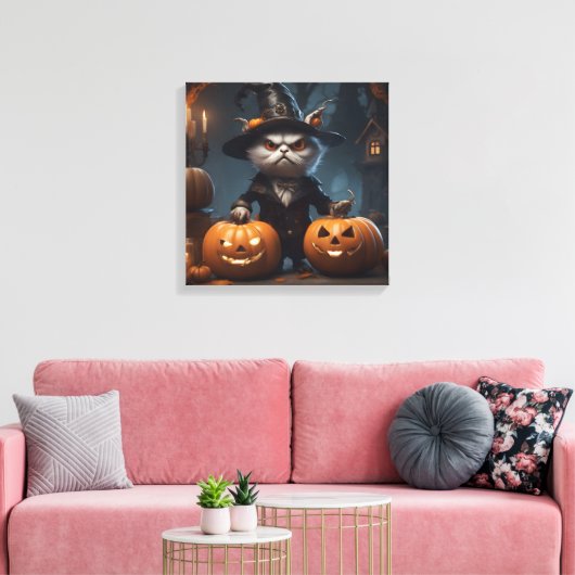 Halloween Decor Canvas Afdruk (Insitu (Woonkamer))