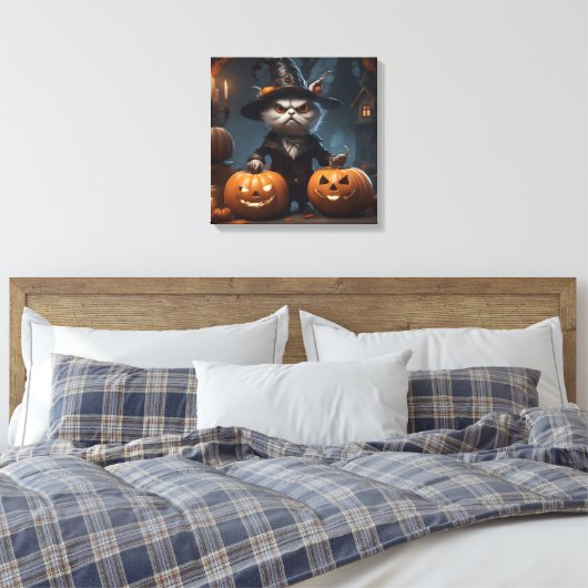 Halloween Decor Canvas Afdruk (Insitu (Slaapkamer))