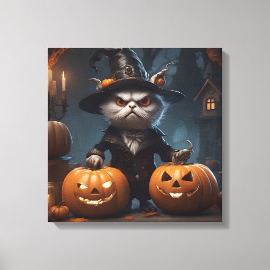 Halloween Decor Canvas Afdruk (Voorkant)