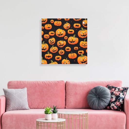 Halloween Decor Design Canvas Afdruk (Insitu (Woonkamer))