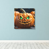 Halloween Decor Design Canvas Afdruk (Insitu (Houten vloer))