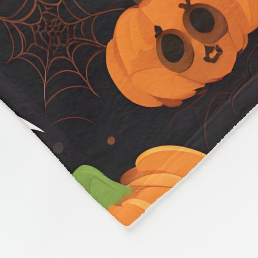 Halloween Decor Design Fleece Deken (Hoek)