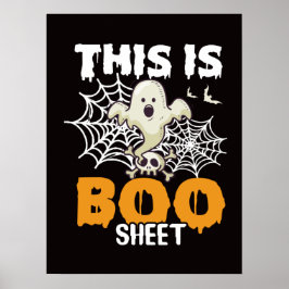 Halloween Decor Funny Ghost Poster