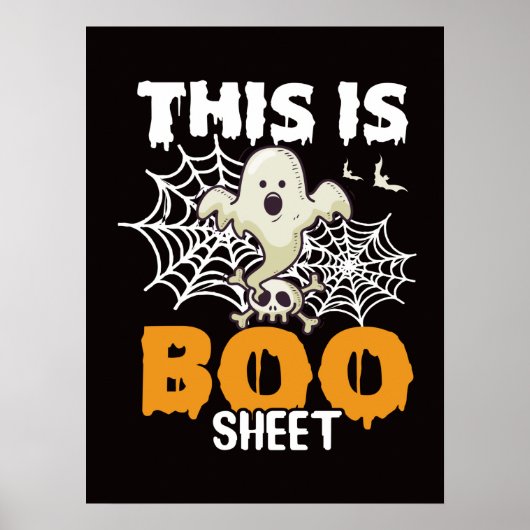 Halloween Decor Funny Ghost Poster (Voorkant)